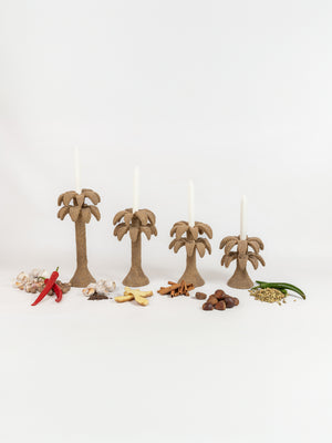 Palm Flame Candle Holder