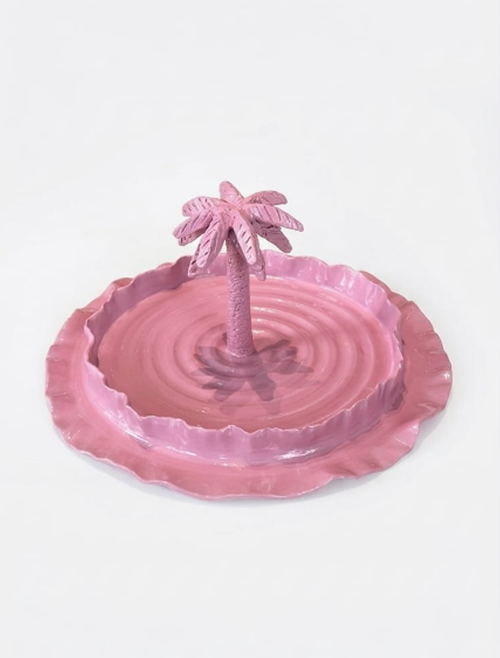 Pottery Palm Platter I