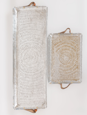 Arabesque Leather Tray
