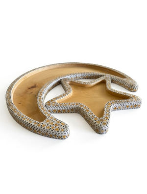 Wood Star & Crescent II