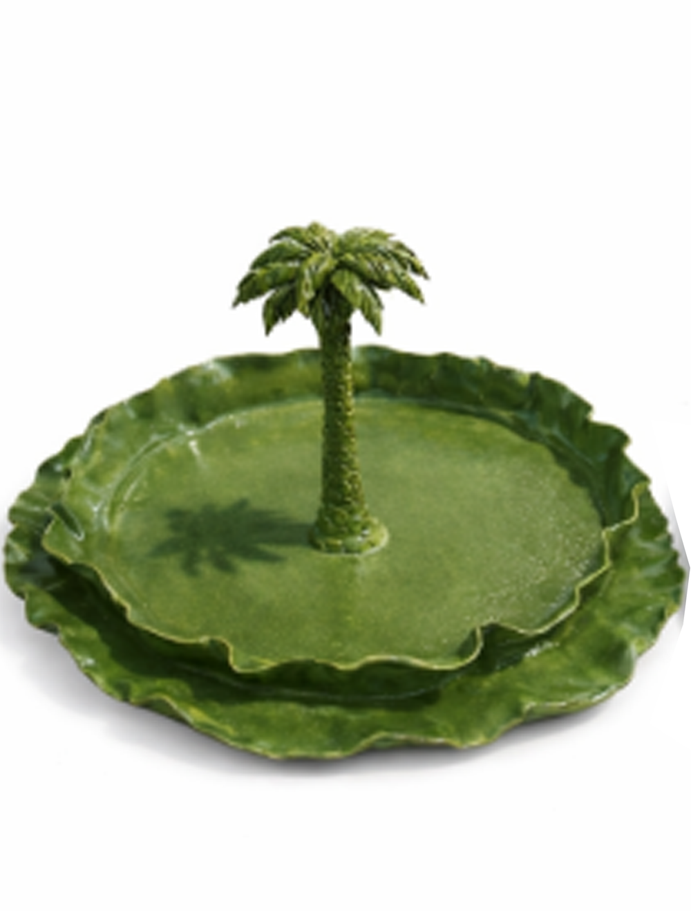 Pottery Palm Platter I