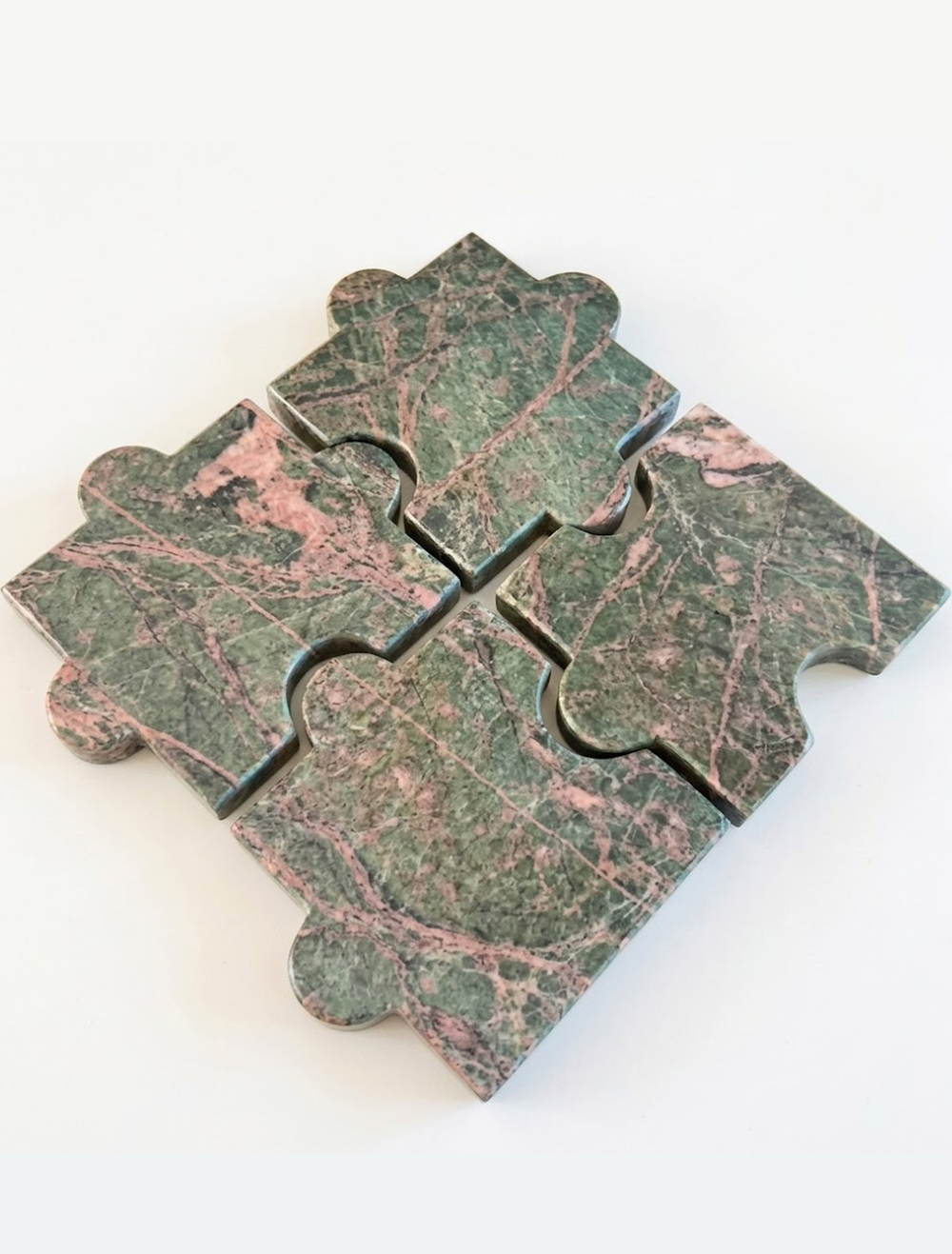 Emerald Puzzle Coaster Set