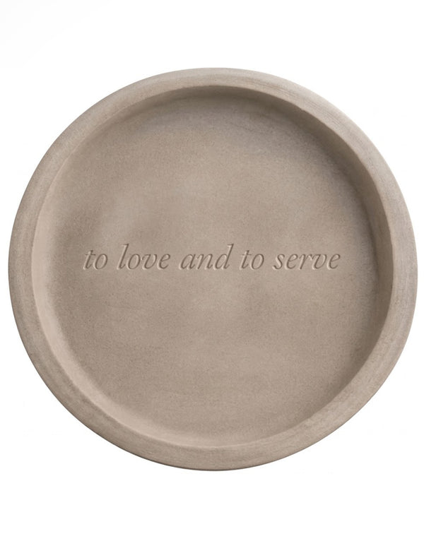 "To Love & To Serve" Serving Platter