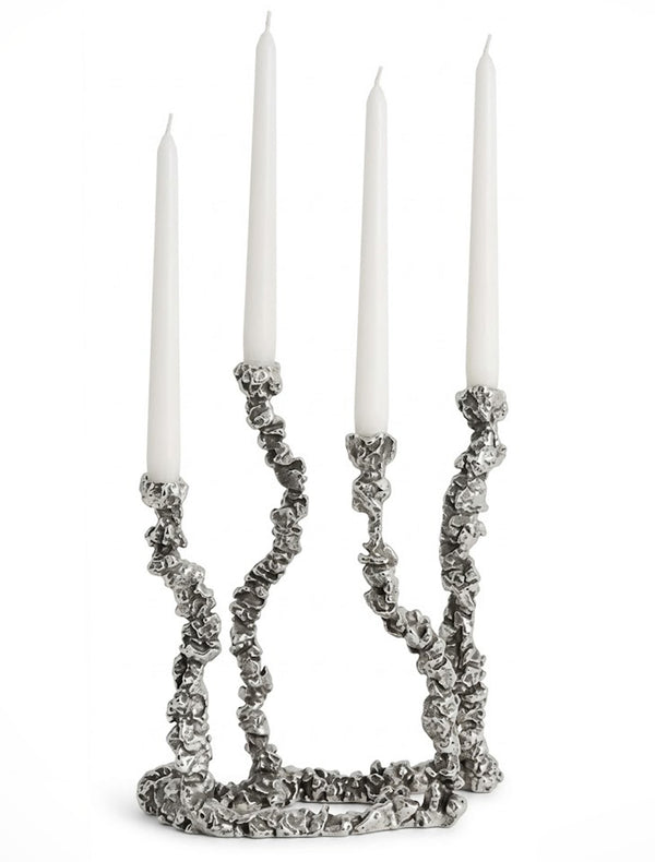 The Molten Silver Candleholder