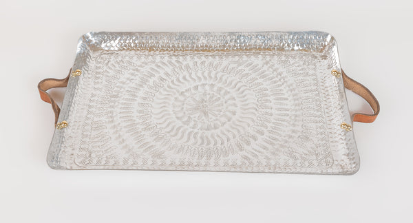 Arabesque Leather Tray